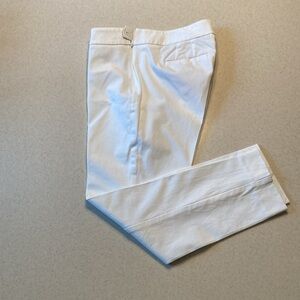 Talbots Chatham Cropped Pant Women Size 8P White